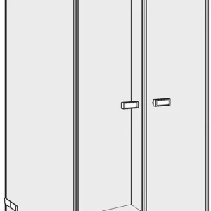 Achat Immédiat Porte battante Alterna lin.3 Chromé Verre clair CareTec Pro